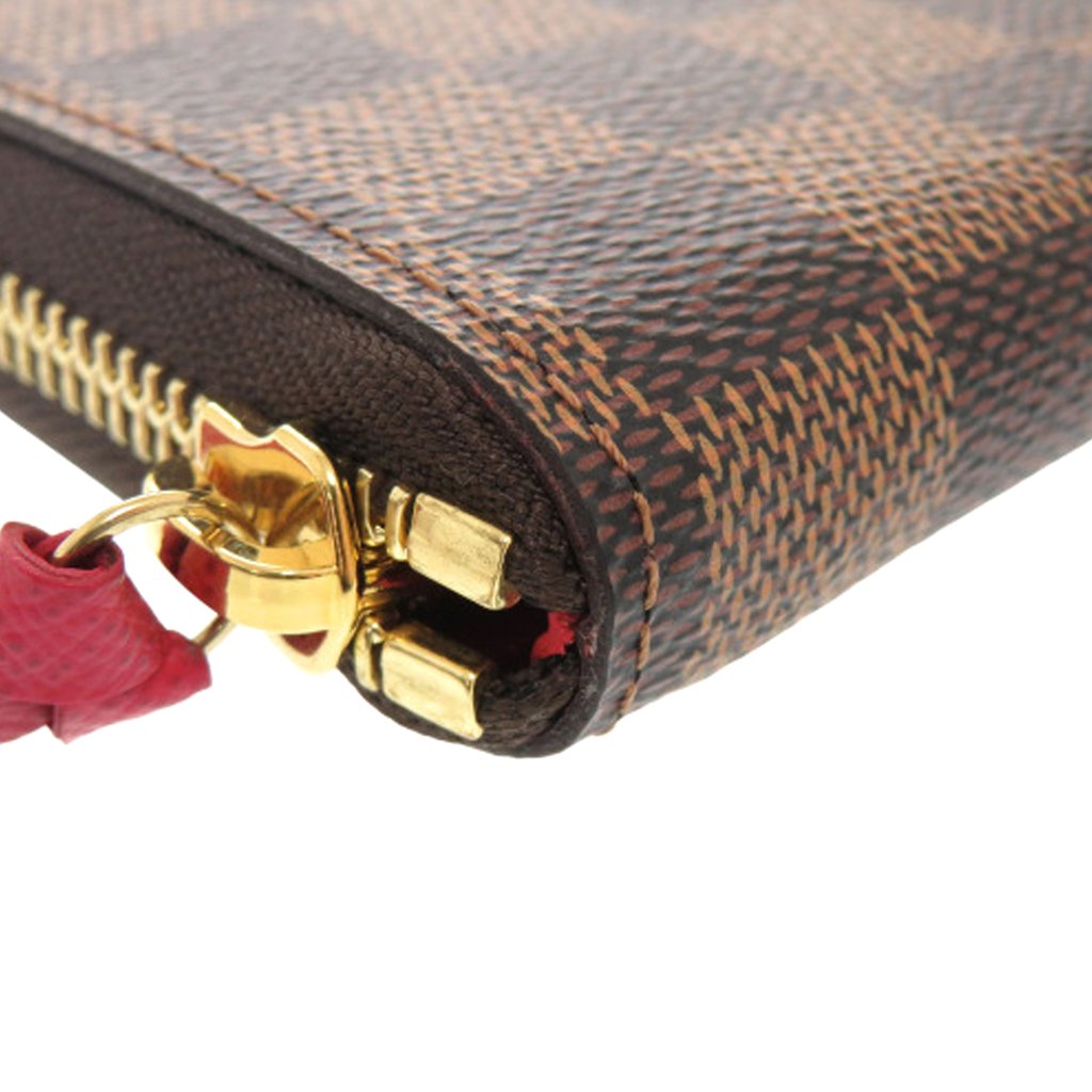 Louis Vuitton Damier Ebene Zippy Long Wallet Brown