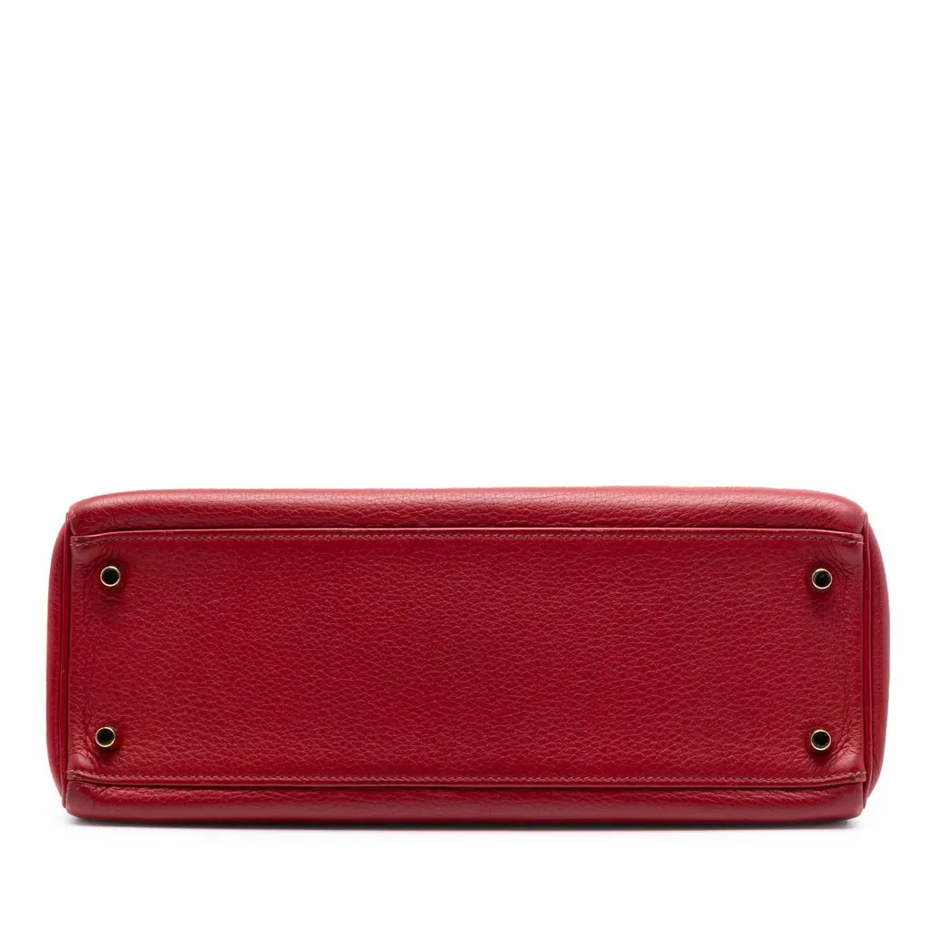 Hermès Clemence Kelly II Retourne 32 Red Leather Very good - Inside View