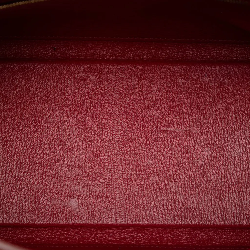 Hermès Clemence Kelly II Retourne 32 Red Leather Very good - Model View