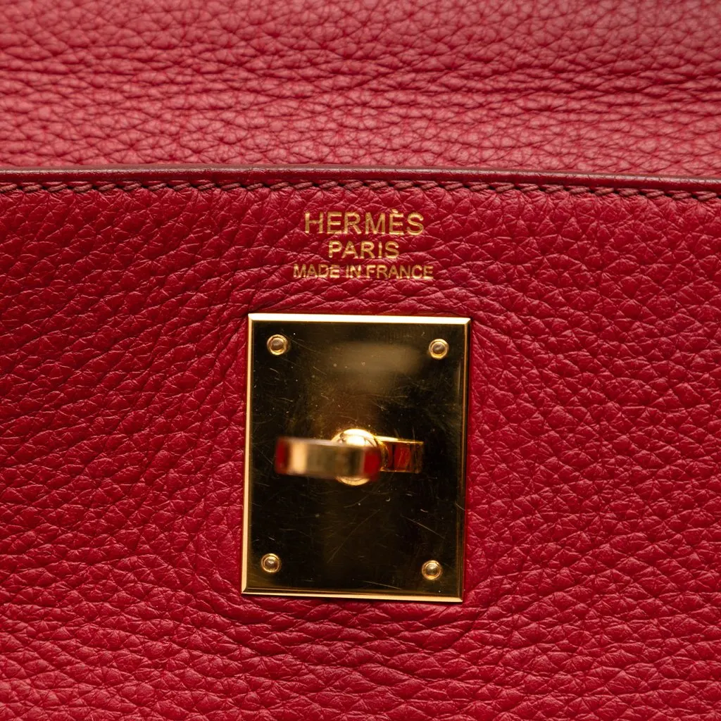 Hermès Clemence Kelly II Retourne 32 Red Leather Very good - Box View