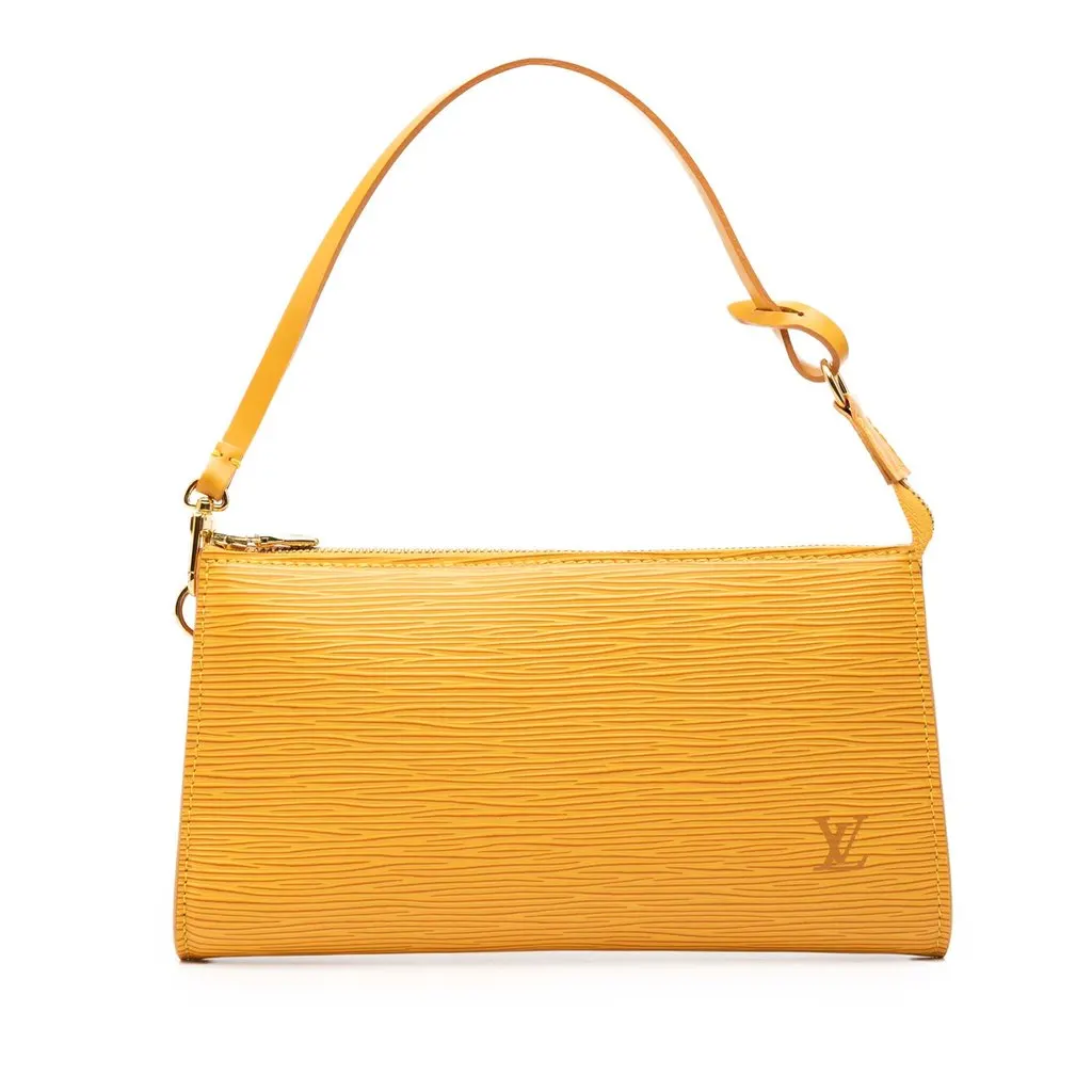 Louis Vuitton Epi Pochette Accessoires Yellow Leather Very good - Front View