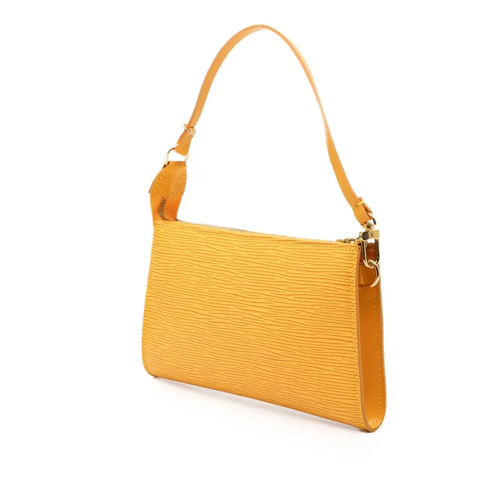 Louis Vuitton Epi Pochette Accessoires Yellow Leather Very good - Back View