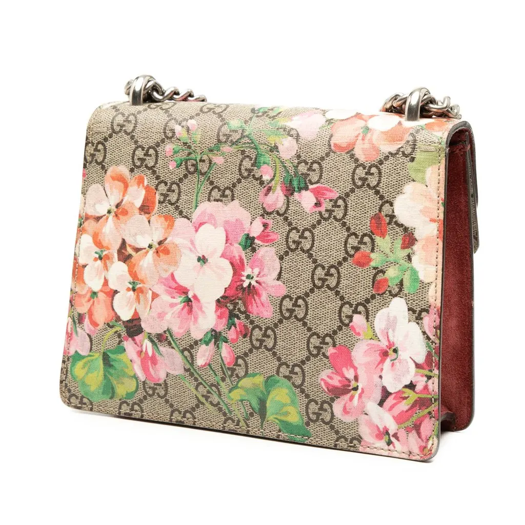 Gucci Small GG Supreme Blooms Dionysus Crossbody Beige Very good - Back View
