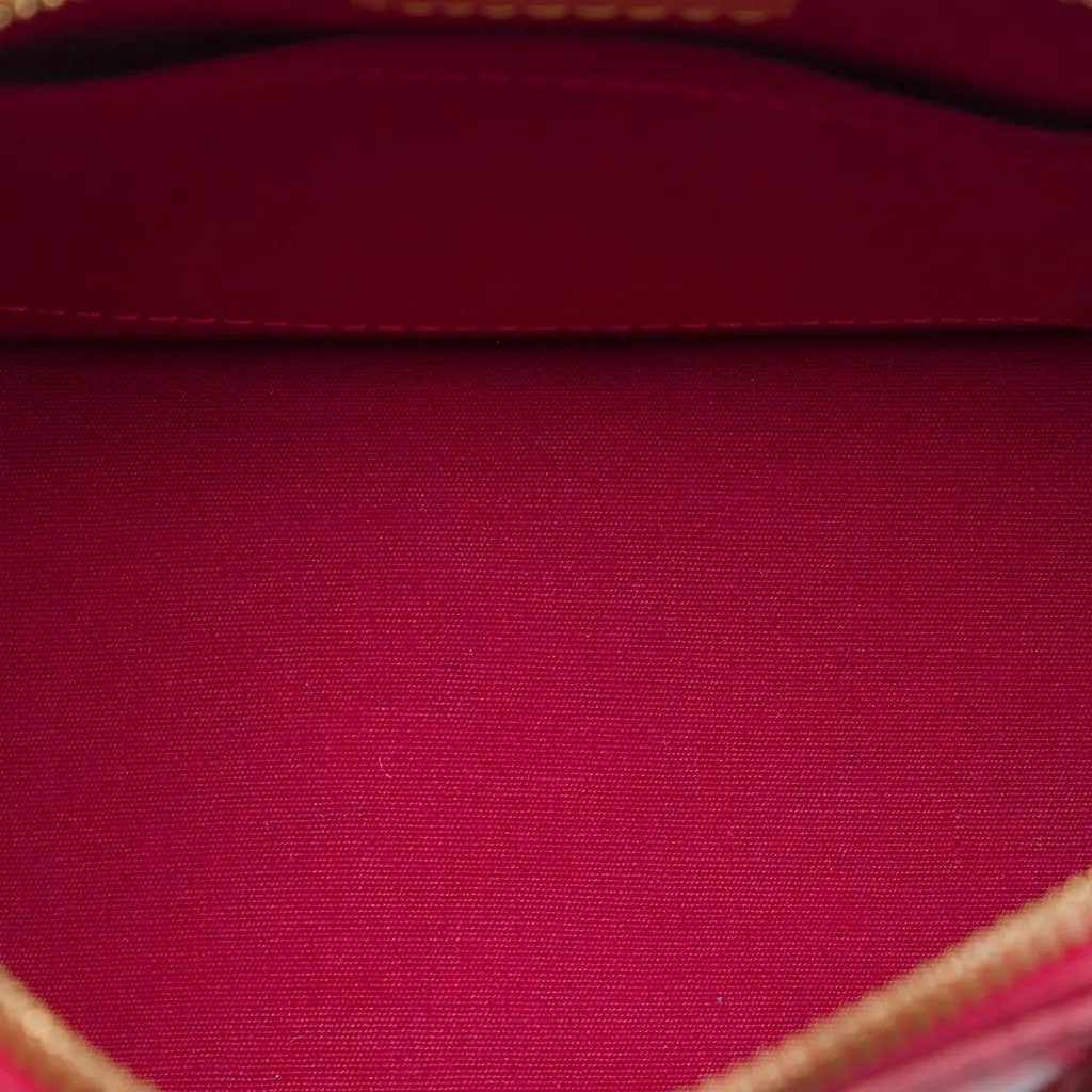 Louis Vuitton Monogram Vernis Alma BB Red Leather Very good - Model View