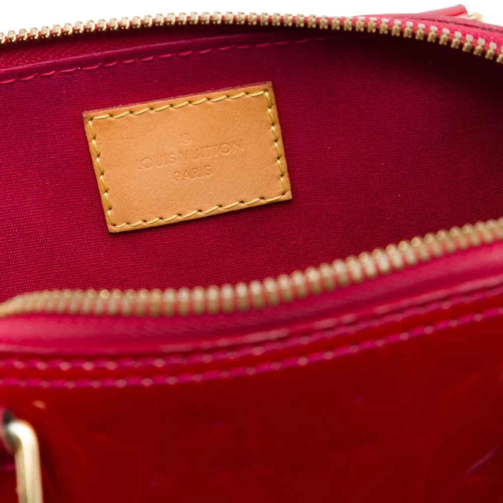 Louis Vuitton Monogram Vernis Alma BB Red Leather Very good - Box View