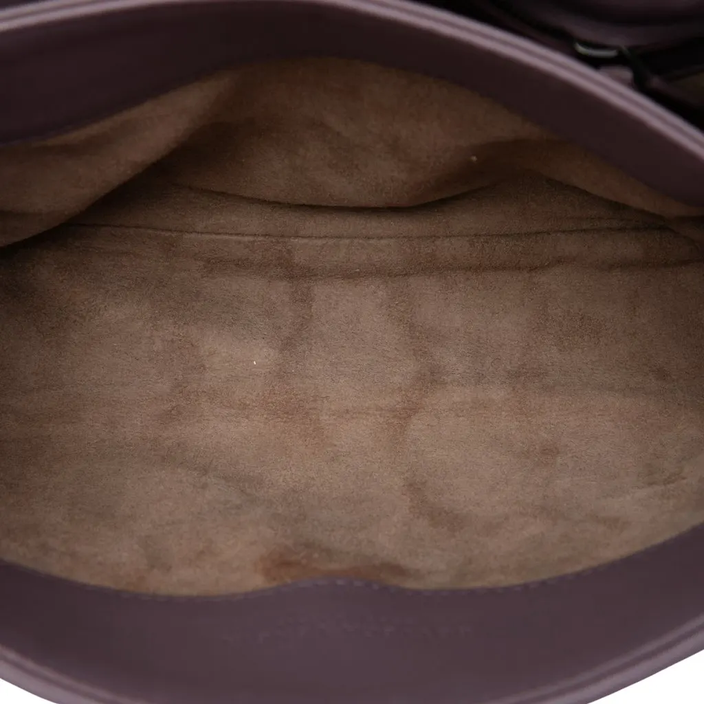 Bottega Veneta Small Nappa Intrecciato Embroidered Olimpia Shoulder Bag Purple Leather Good - Model View