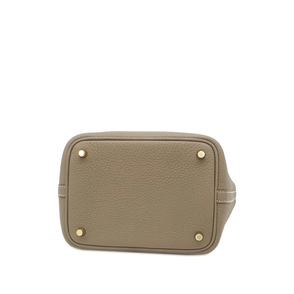 Hermès Clemence Picotin Lock 18 Brown Leather Never worn - Inside View
