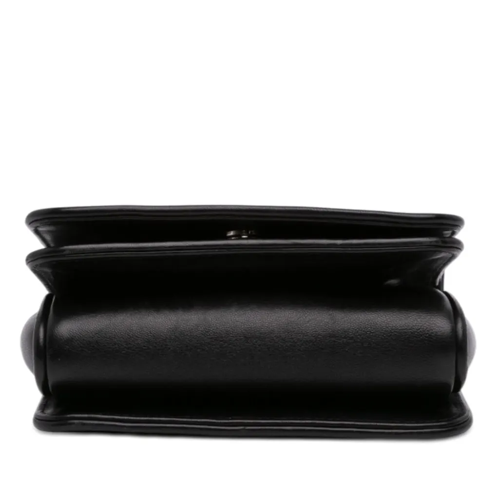 Miu Miu Grommet Nappa Club Crossbody Black Leather Very good - Inside View