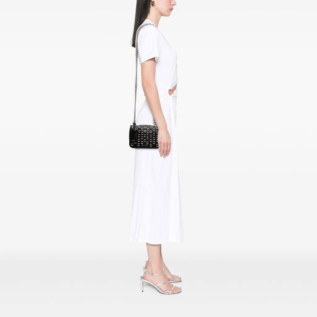 Miu Miu Grommet Nappa Club Crossbody Black Leather Very good - Model View