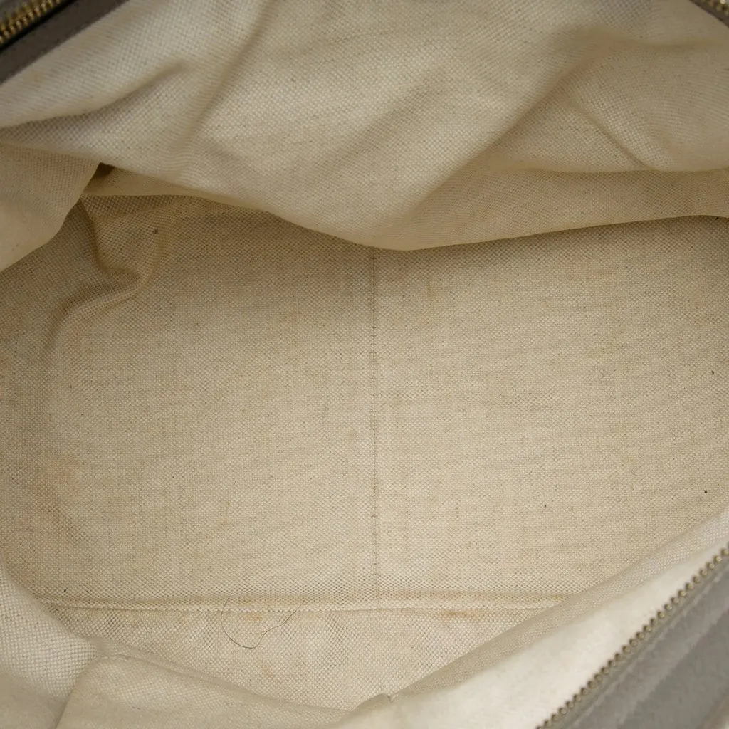 Gucci GG Canvas and Leather Bree Tote Beige Leather Very good - Model View