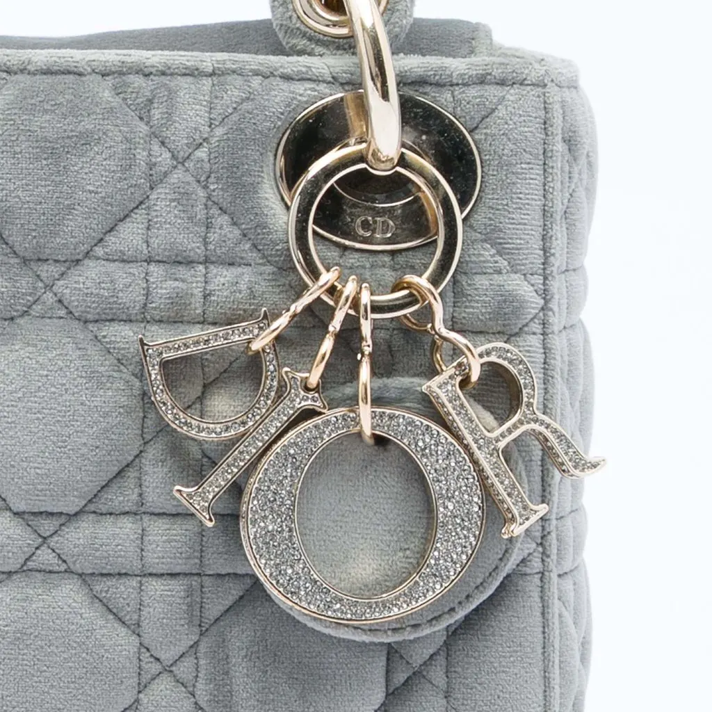 Dior Mini Velvet Cannage Lady Dior MultiColor Very good - Box View