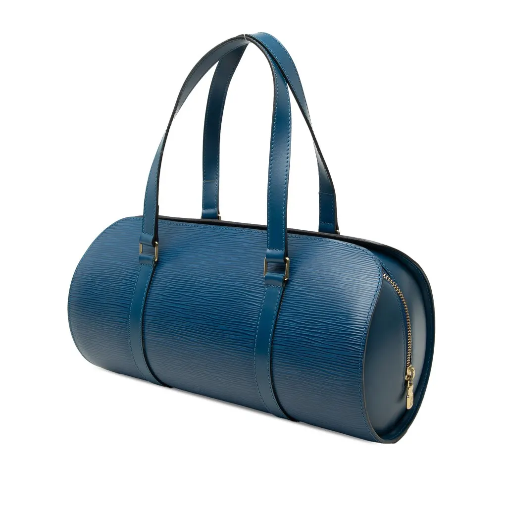 Louis Vuitton Epi Soufflot Blue Leather Very good - Back View