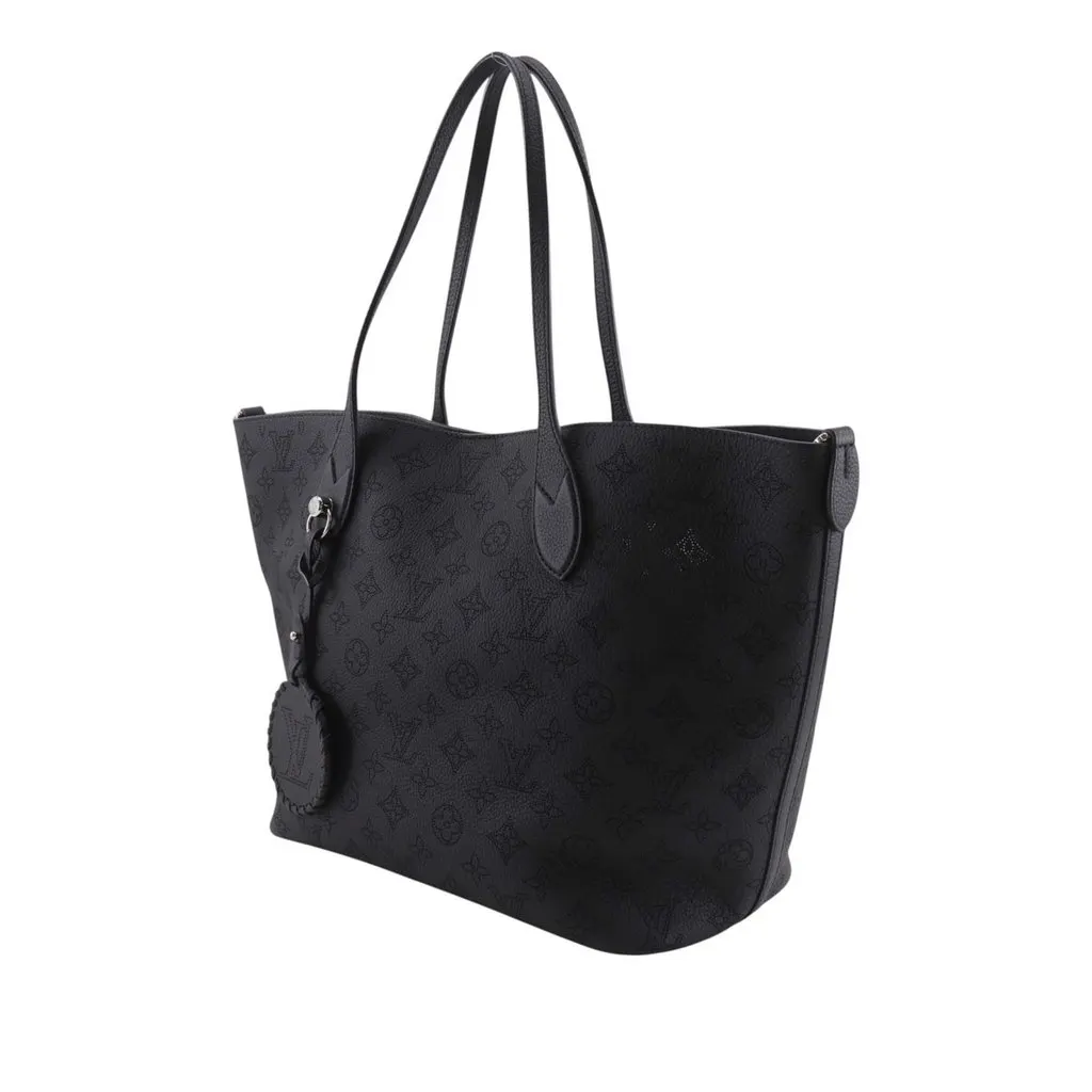 Louis Vuitton Monogram Mahina Blossom MM Black Leather Very good - Inside View