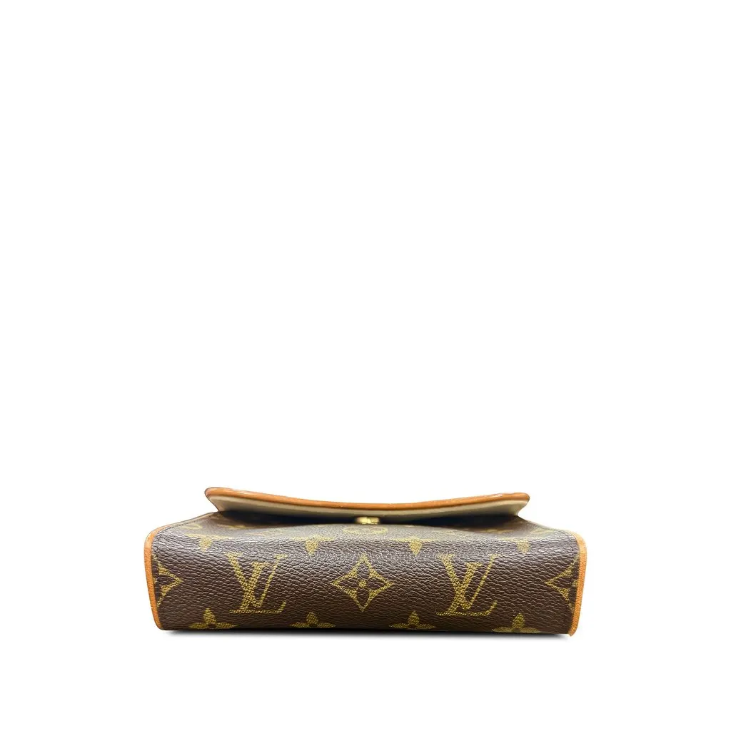 Louis Vuitton Monogram Pochette Florentine Brown Canvas Very good - Inside View