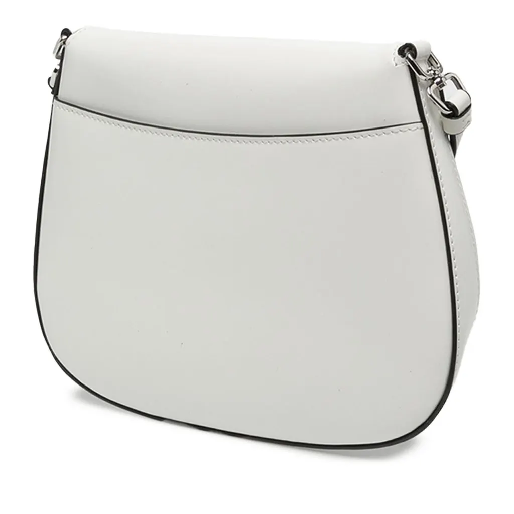 Prada Spazzolato Leather Cleo Flap Shoulder Bag White Leather Very good - Box View