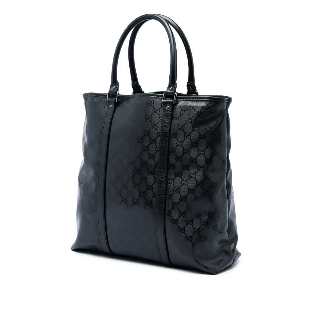 Gucci GG Imprime Joy Vertical Tote Black Canvas Very good - Back View