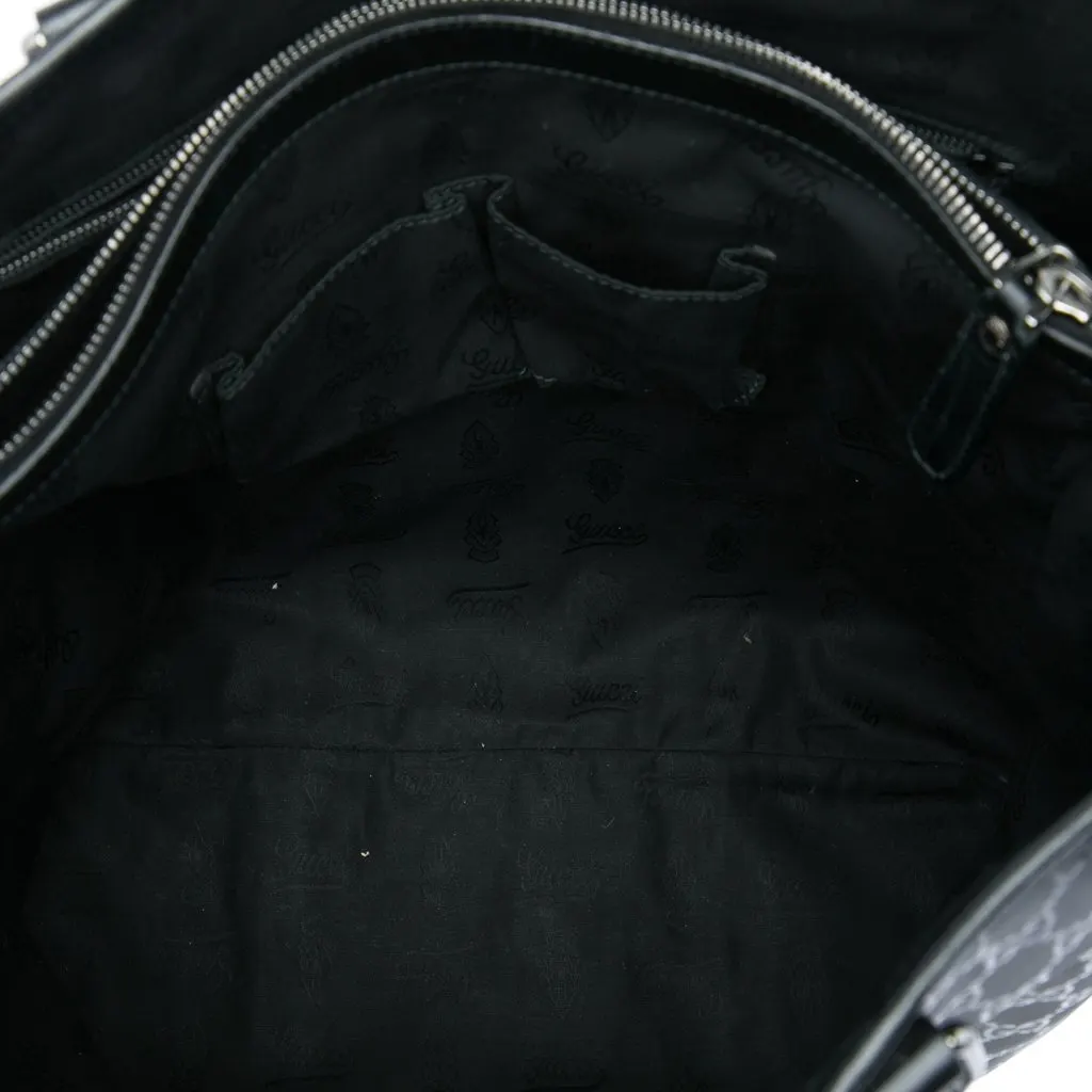 Gucci GG Imprime Joy Vertical Tote Black Canvas Very good - Model View