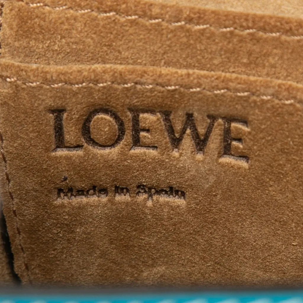 Loewe William De Morgan Mini Embroidered Leather Floral Gate Crossbody Blue Leather Very good - Box View