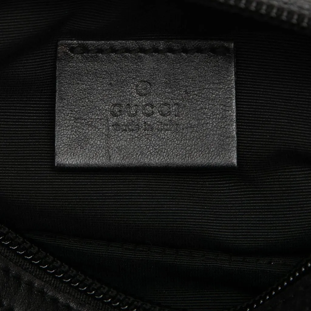 Gucci GG Denim Cosmetic Pouch Grey Very good - Box View