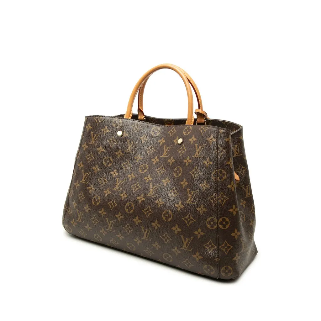 Louis Vuitton Monogram Montaigne GM Brown Canvas Very good - Back View
