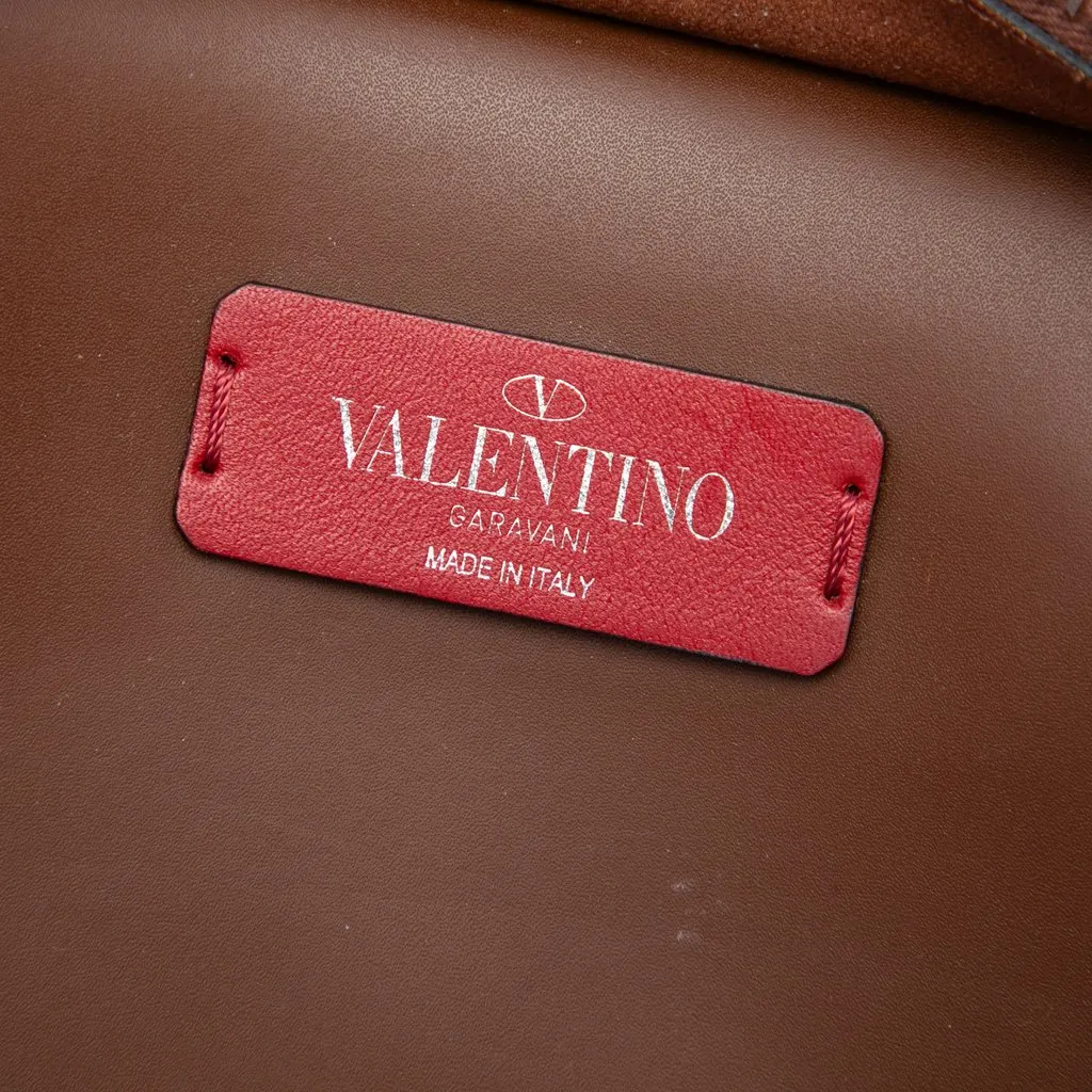 Valentino Leather Rockstud VLTN Belt Bag Brown Leather Very good - Box View