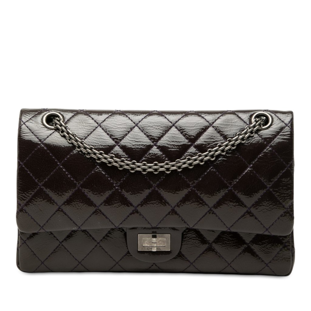 Chanel Quilted Crinkled Patent Reissue 2.55 Double Flap 226