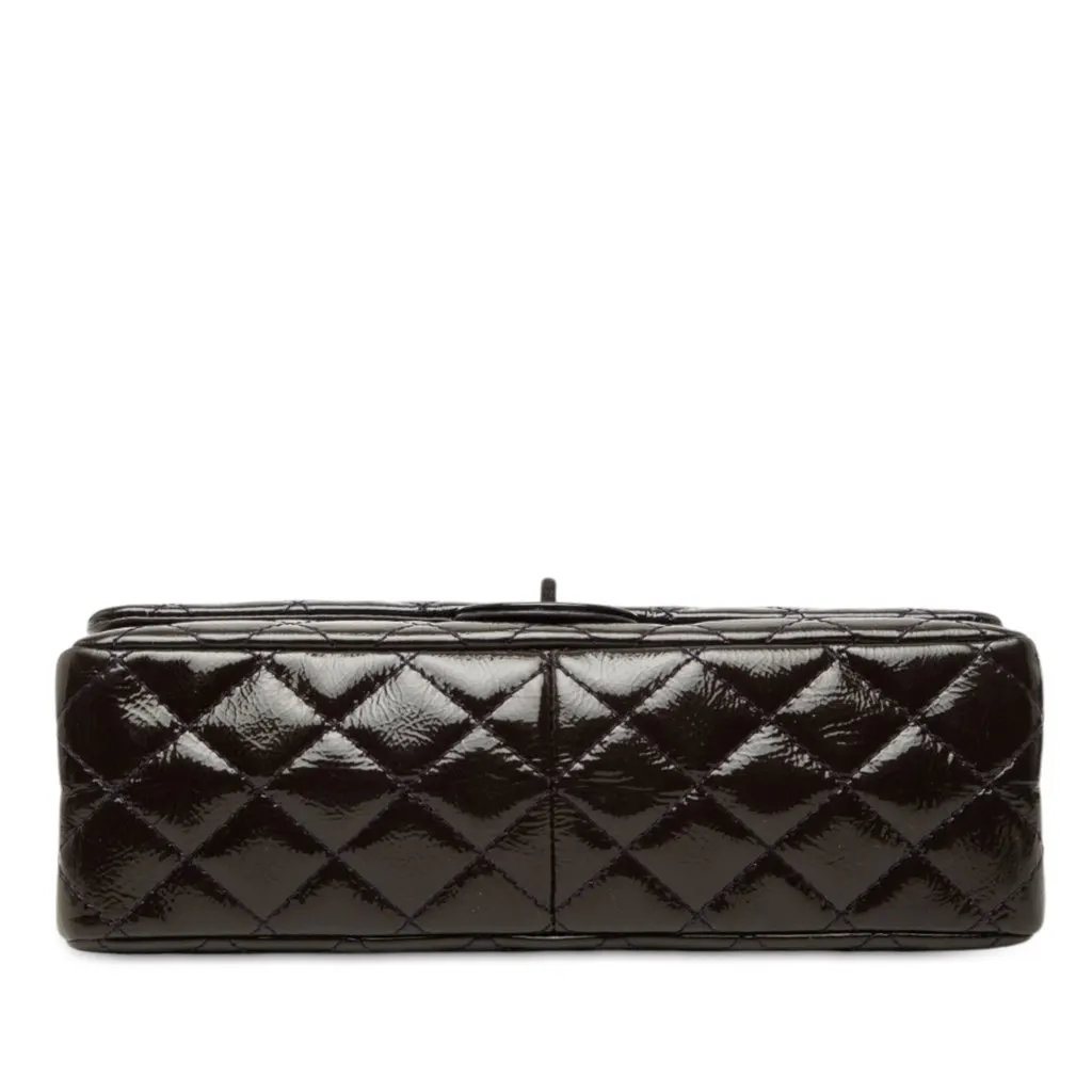 Chanel Quilted Crinkled Patent Reissue 2.55 Double Flap 226 Purple Leather Very good - Inside View