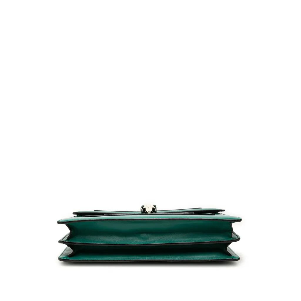Bvlgari Medium Calfskin Serpenti Forever Shoulder Bag Green Leather Good - Inside View