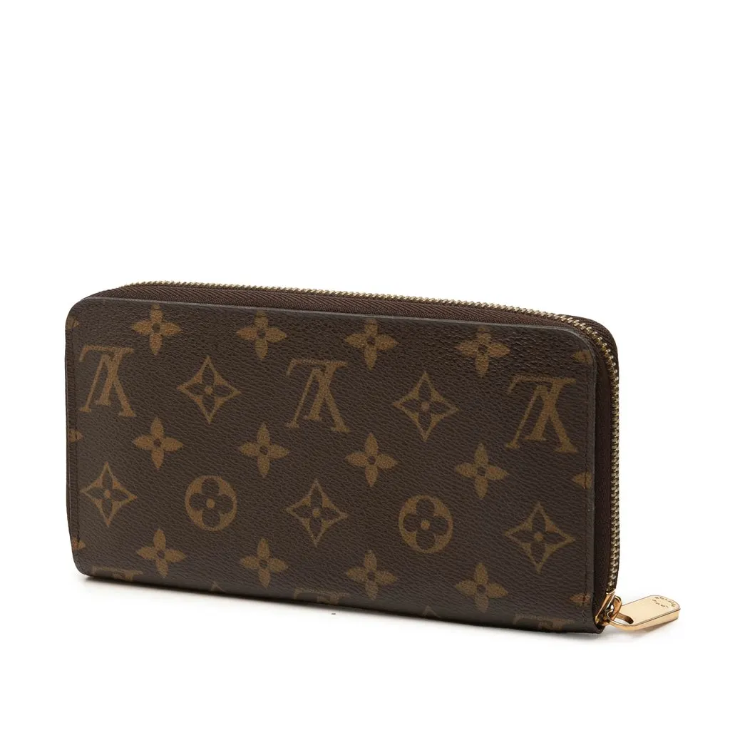 Louis Vuitton Monogram Zippy Long Wallet Brown Canvas Very good - Back View