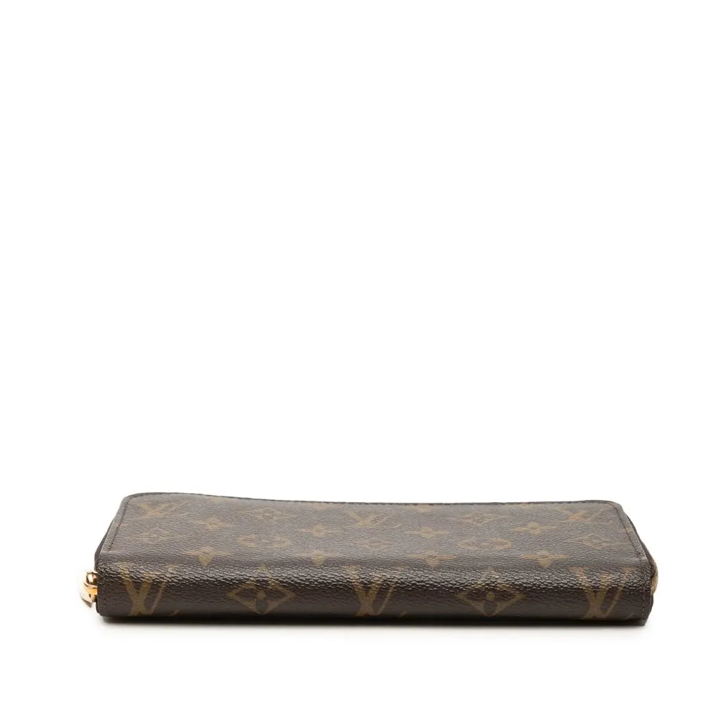 Louis Vuitton Monogram Zippy Long Wallet Brown Canvas Very good - Inside View