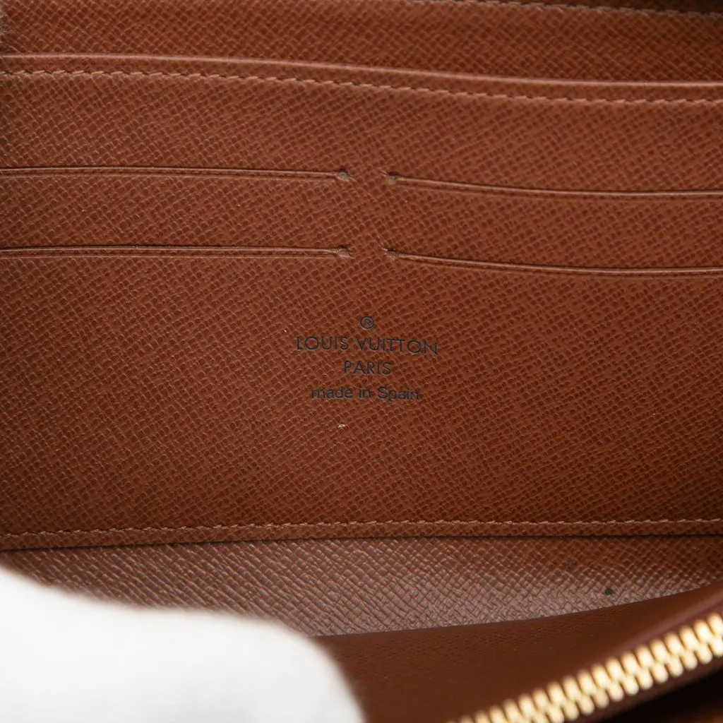 Louis Vuitton Monogram Zippy Long Wallet Brown Canvas Very good - Box View