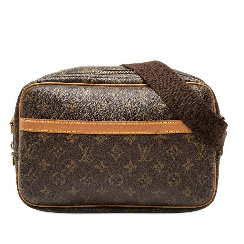 Louis Vuitton Monogram Reporter PM Brown Very good - Front View