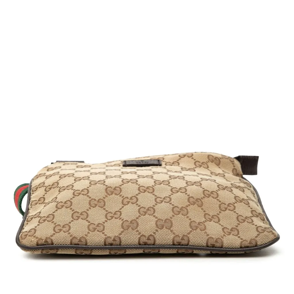 Gucci GG Canvas Web Crossbody Beige Very good - Inside View