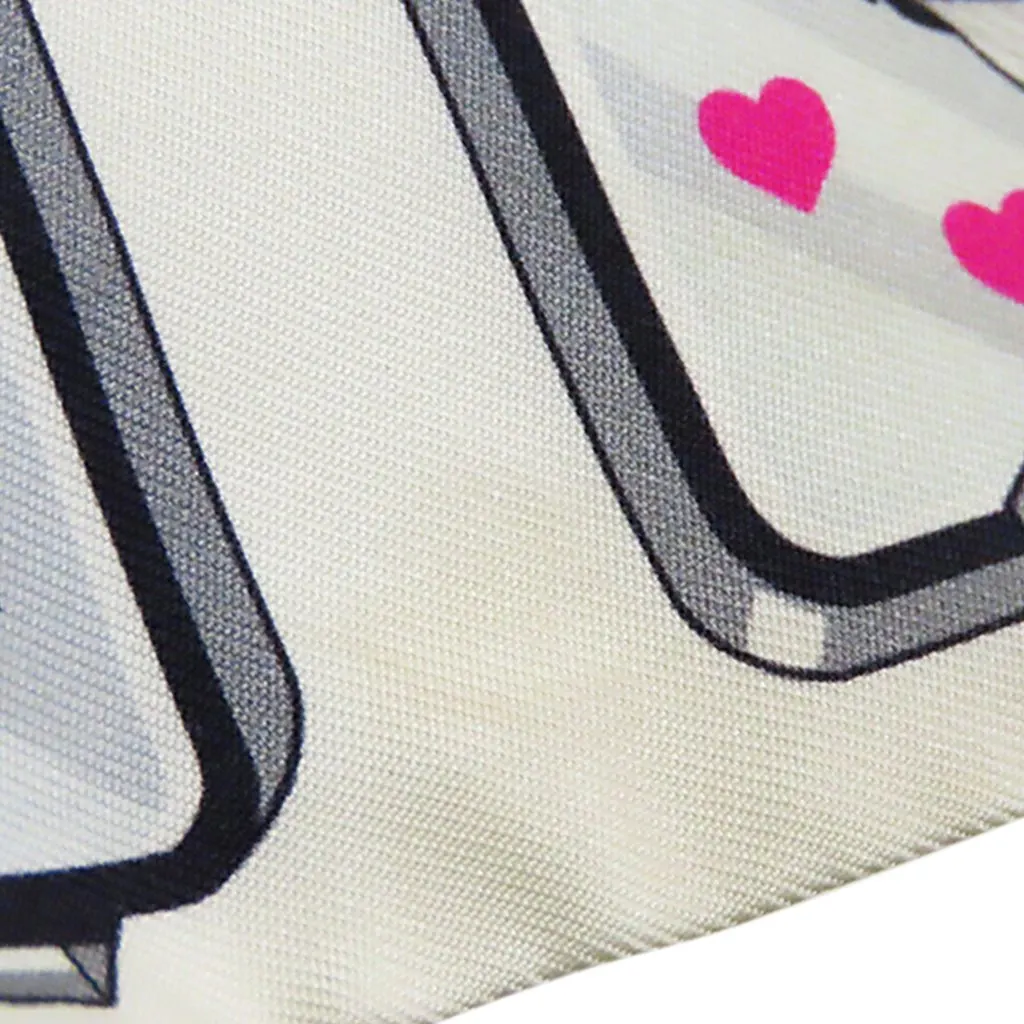 Hermès Hermes Story Silk Twilly Scarf White Very good - Box View