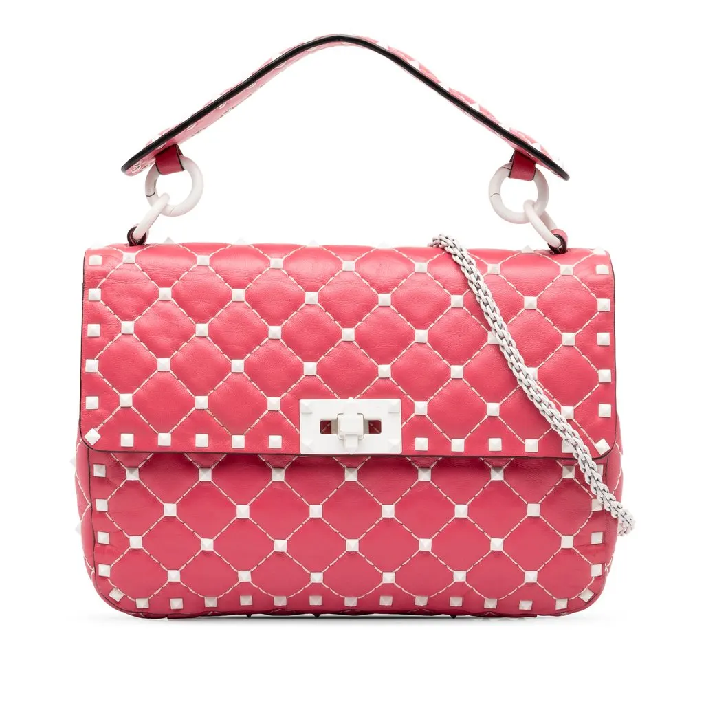 Valentino Medium Lambskin Free Rockstud Spike Satchel