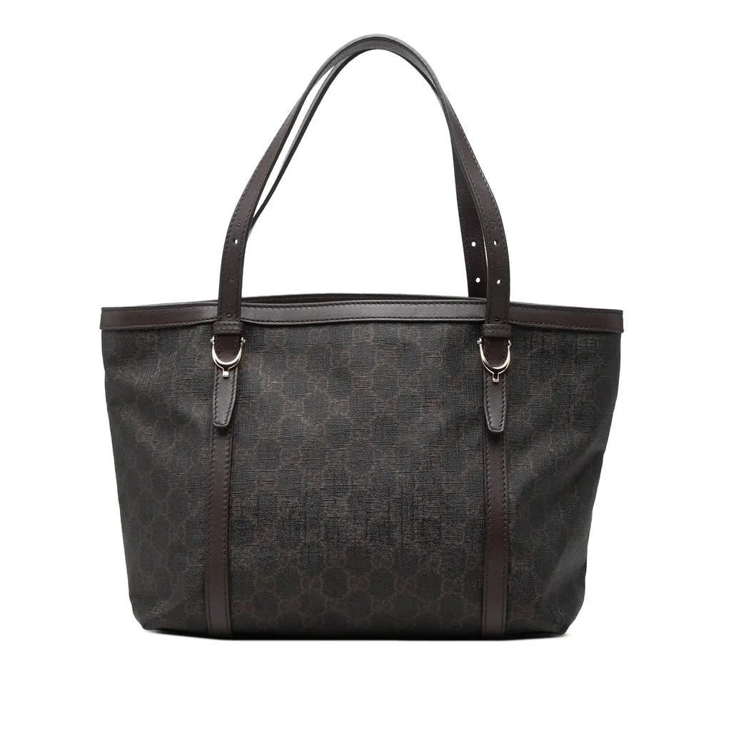 Gucci GG Supreme Nice Tote Brown Canvas Good - Front View