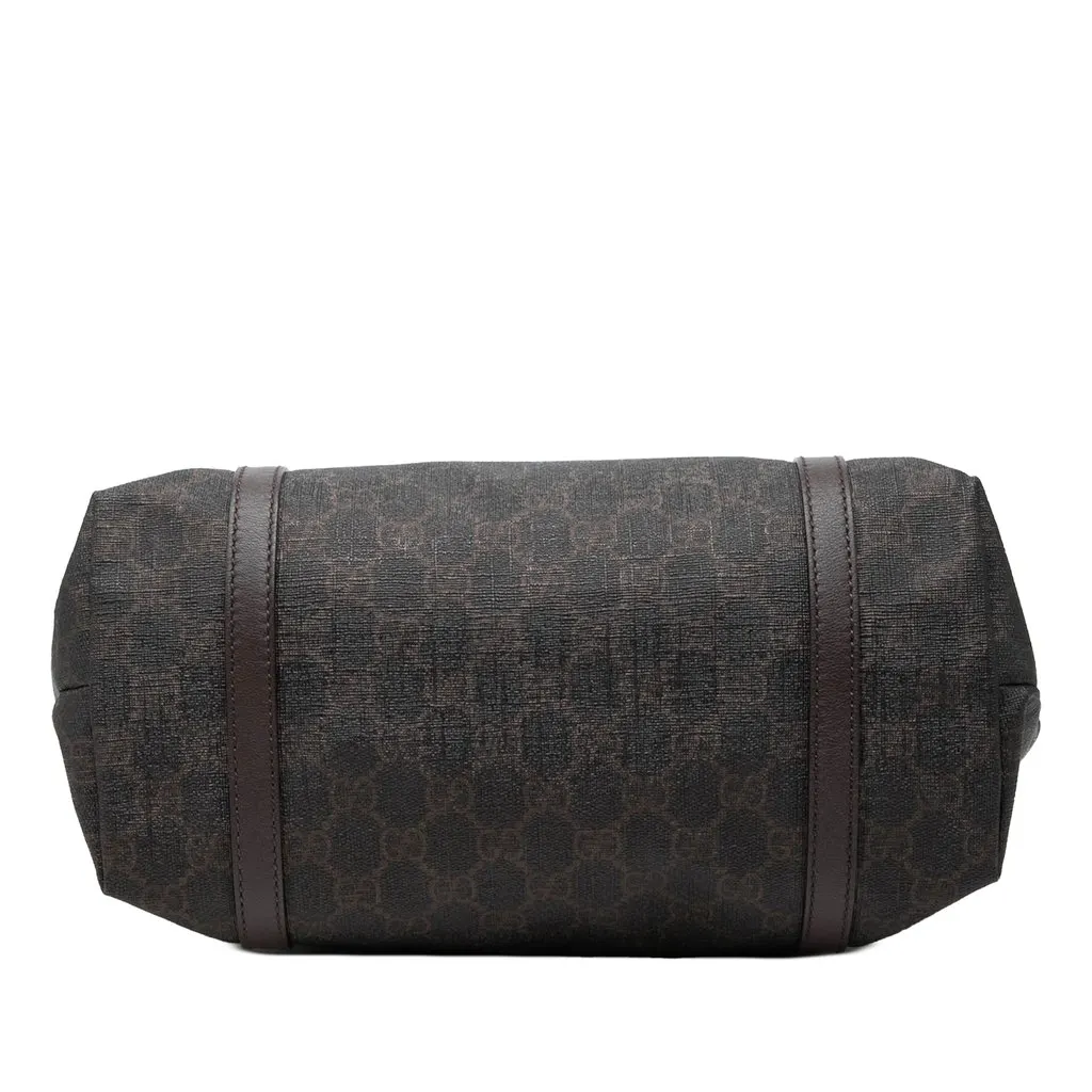 Gucci GG Supreme Nice Tote Brown Canvas Good - Inside View