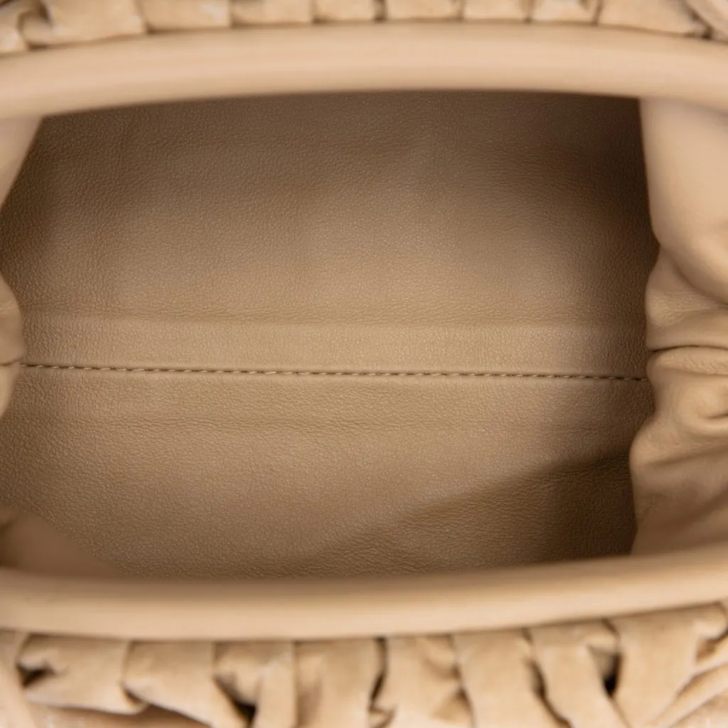 Bottega Veneta Kraft Paper The Mini Pouch Beige Polyester Very good - Model View