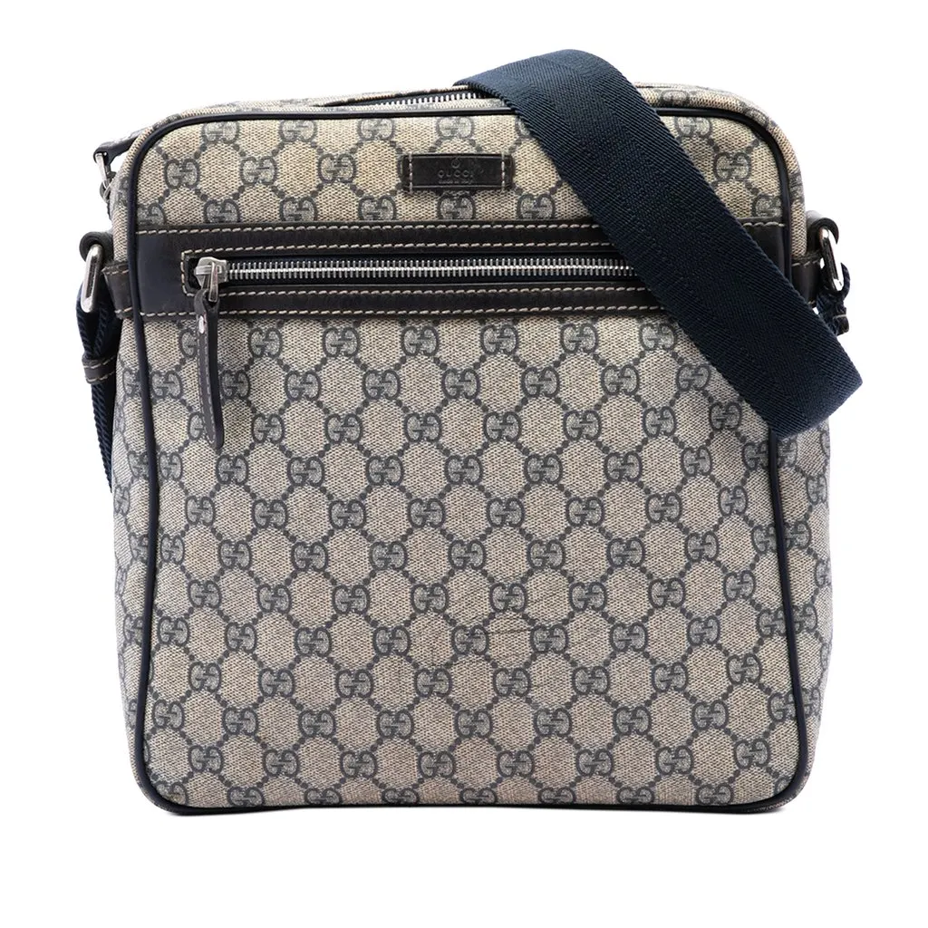 Gucci GG Supreme Crossbody Beige Canvas Very good - Front View