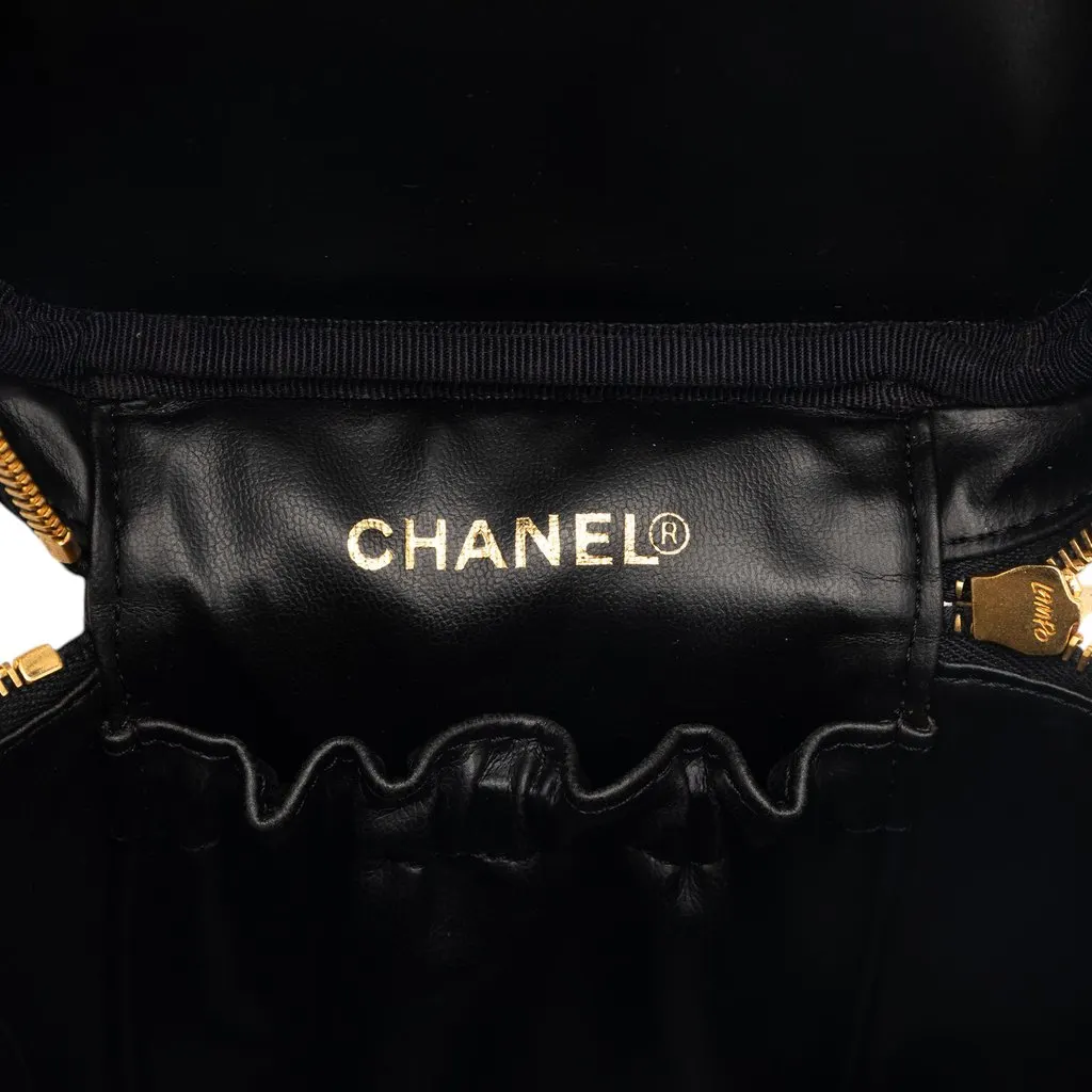 Chanel CC Caviar Vanity Bag Black Leather Very good - Box View