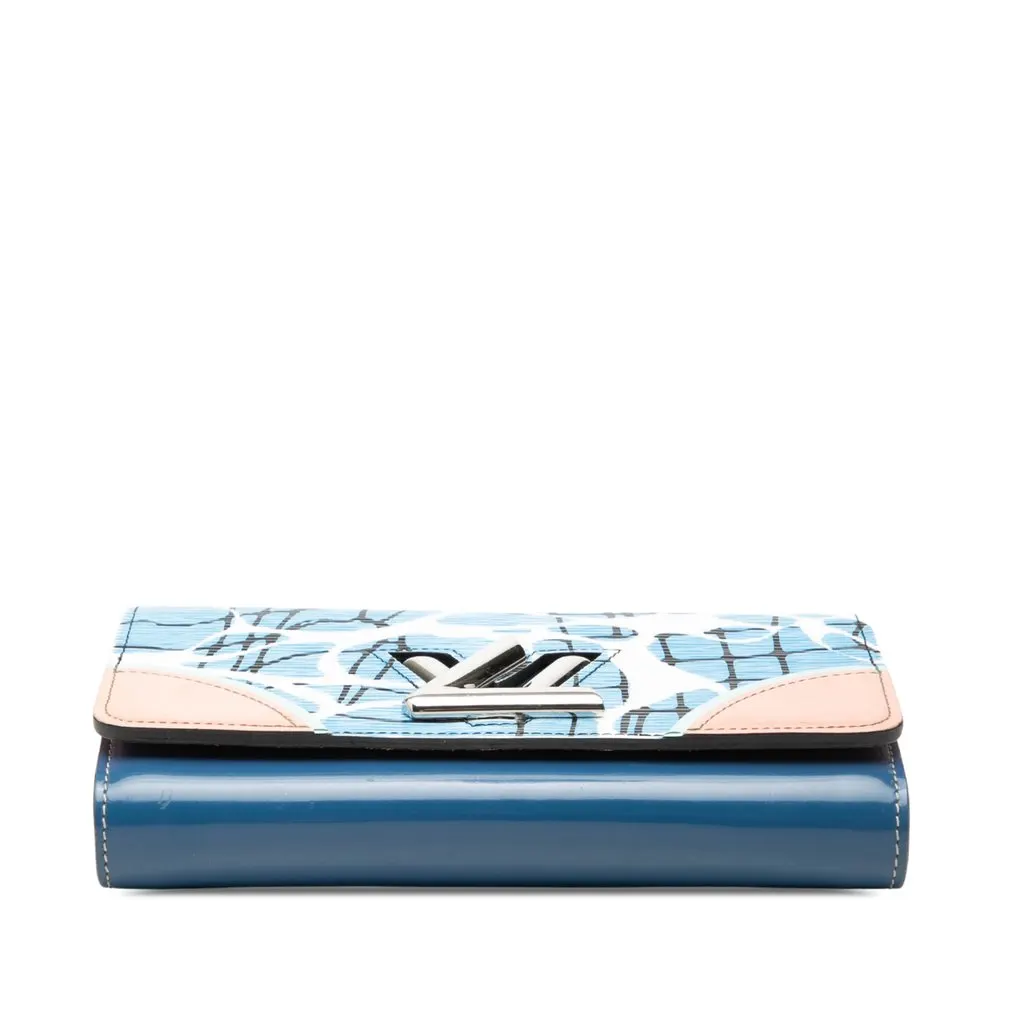 Louis Vuitton Epi Aqua Twist Wallet on Chain Blue Leather Very good - Inside View