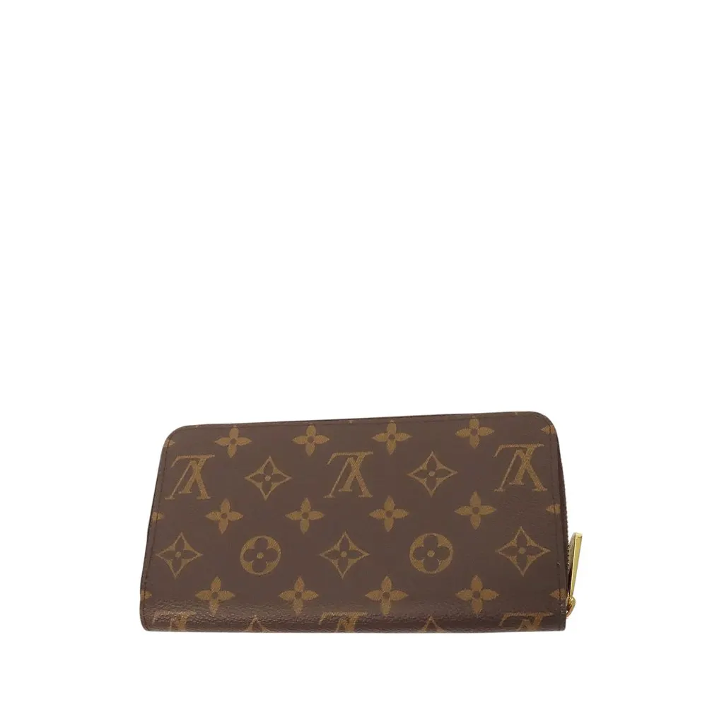Louis Vuitton Monogram Zippy Long Wallet Brown Very good - Back View