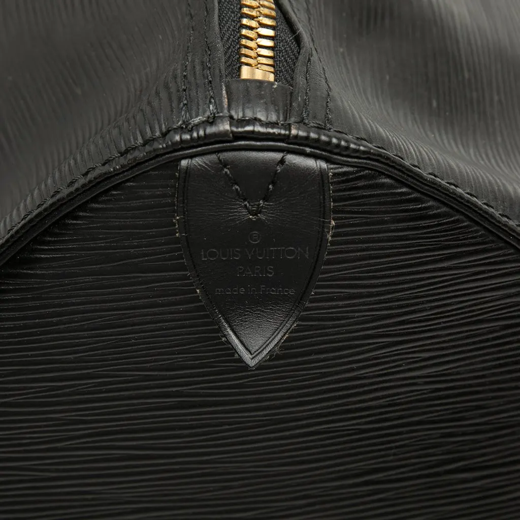 Louis Vuitton Epi Keepall 50 Black Leather Good - Box View