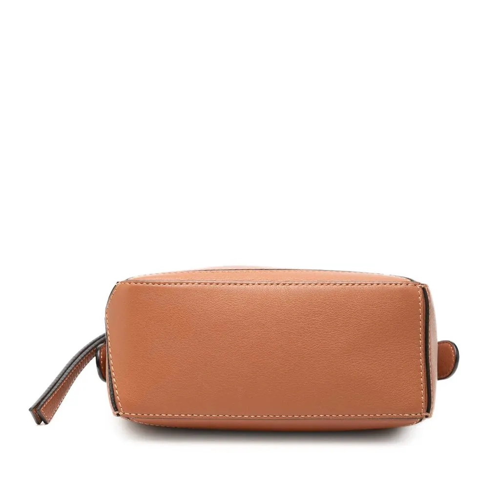 LOEWE Mini Calfskin Puzzle Satchel Brown Leather Very good - Inside View