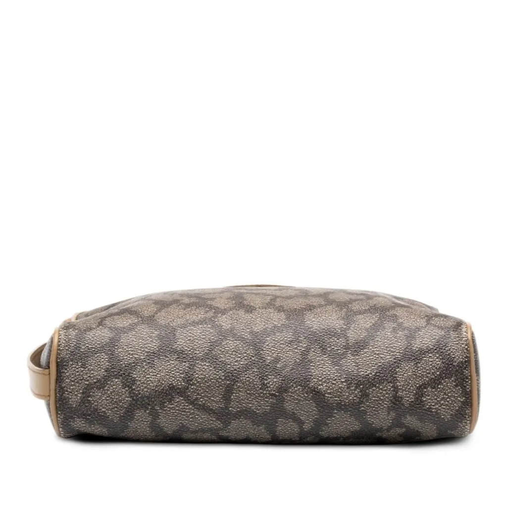 Saint Laurent Printed Coated Canvas Clutch MultiColor Canvas Very good - Inside View