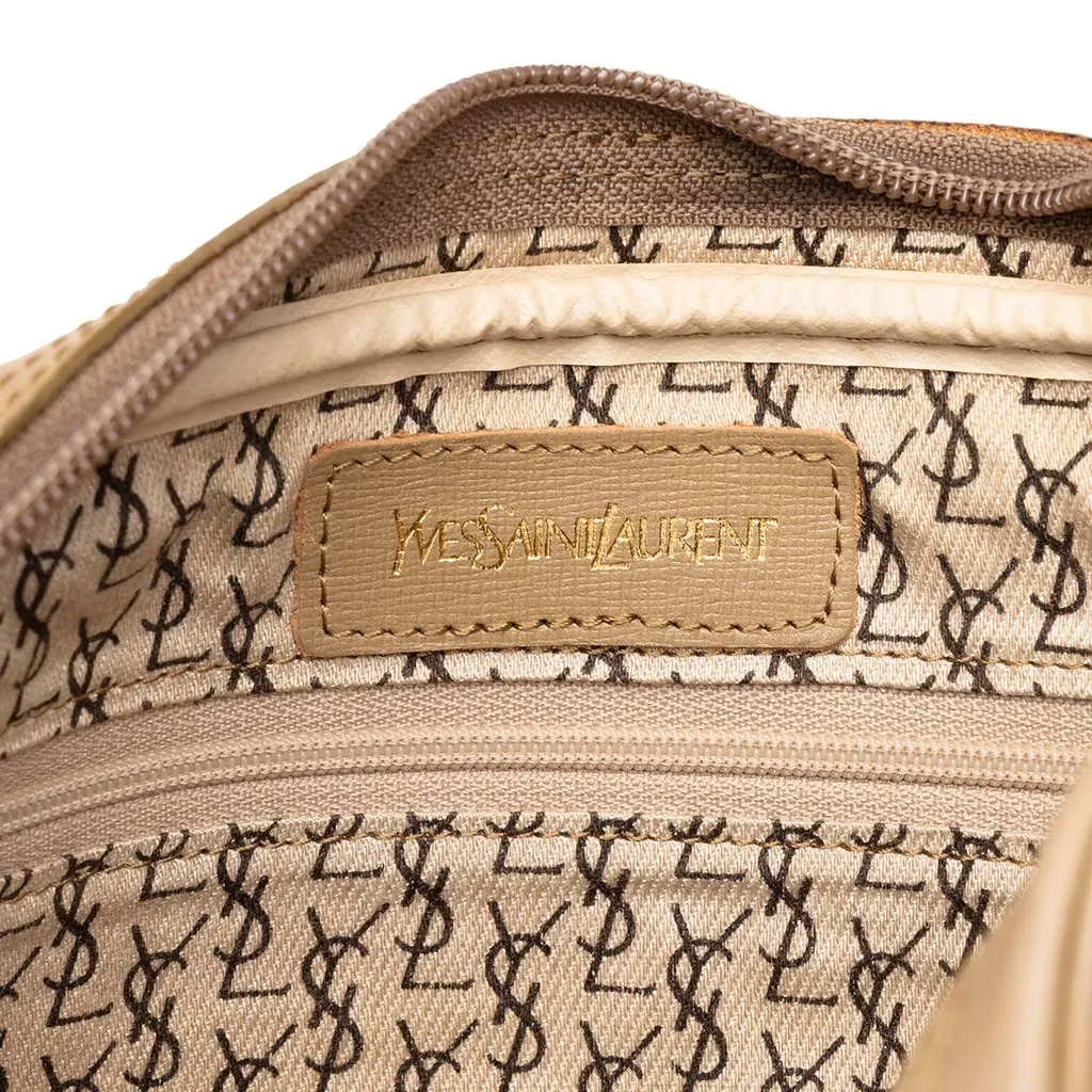 Saint Laurent Printed Coated Canvas Clutch MultiColor Canvas Very good - Box View
