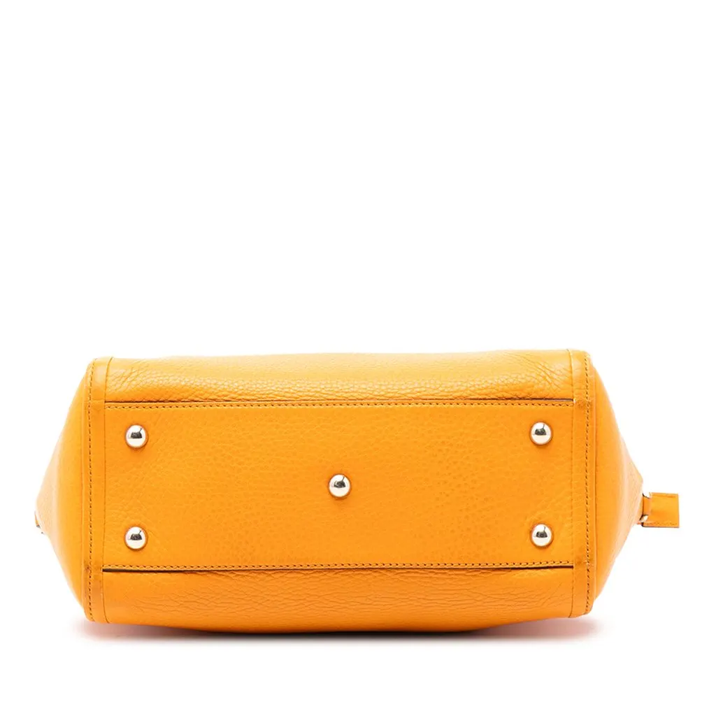 Gucci Small Calfskin Soho Cellarius Satchel Yellow Leather Very good - Inside View