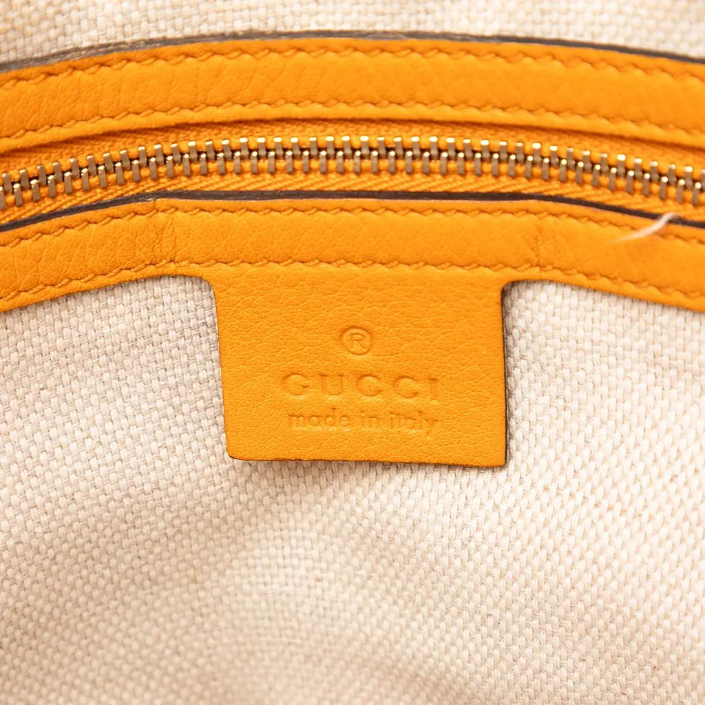 Gucci Small Calfskin Soho Cellarius Satchel Yellow Leather Very good - Box View