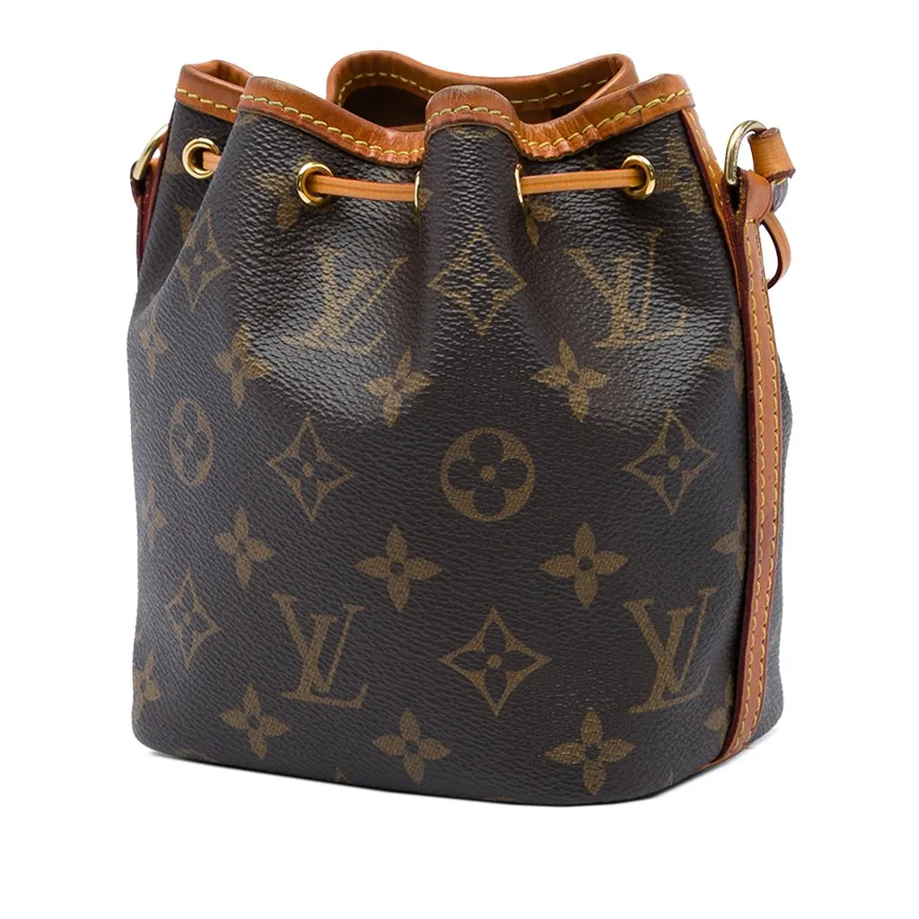 Louis Vuitton Monogram Nano Noe Brown Canvas Very good - Back View