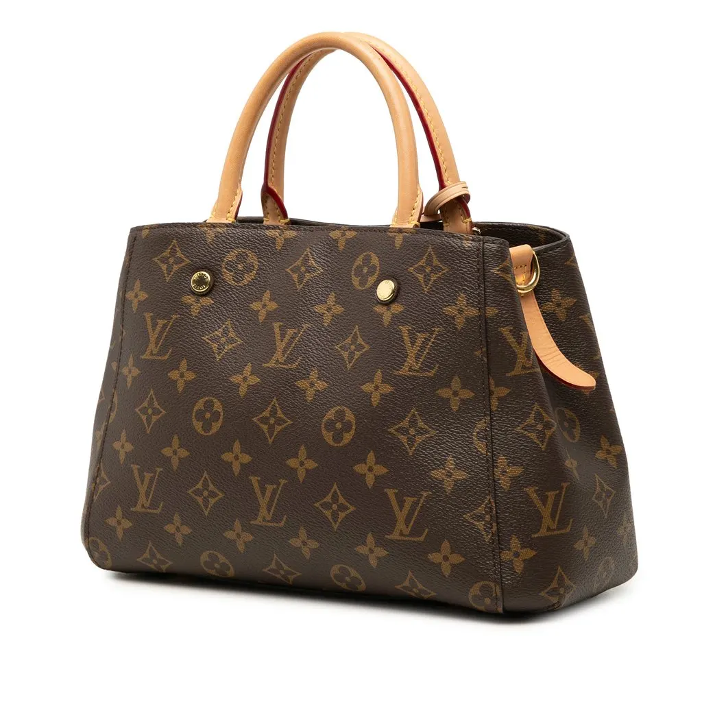 Louis Vuitton Monogram Montaigne BB Brown Very good - Back View